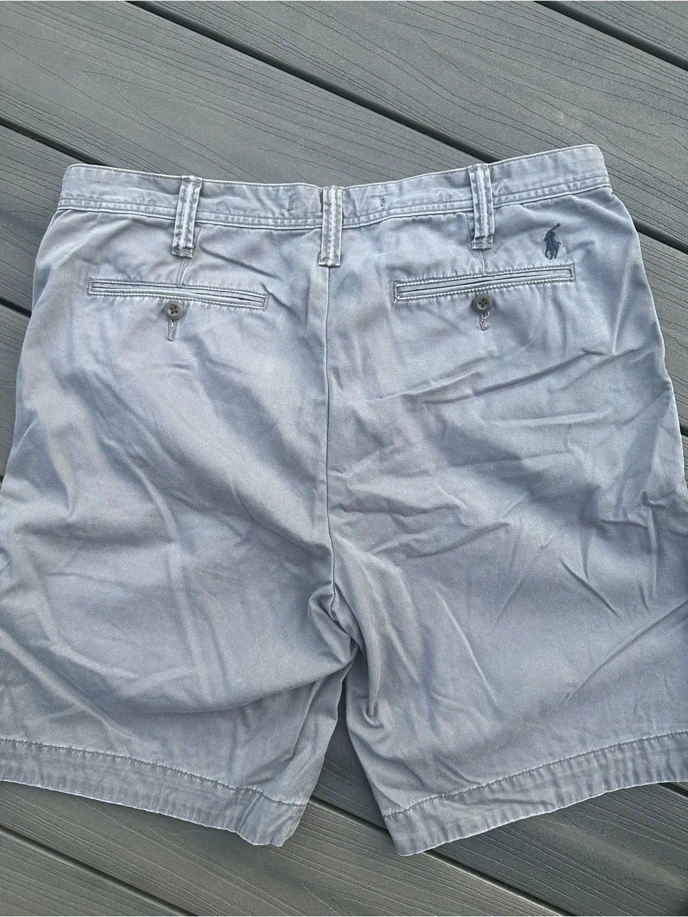 RALPH LAUREN POLO Men's Gray Casual Chino Shorts - Classic Summer Style
